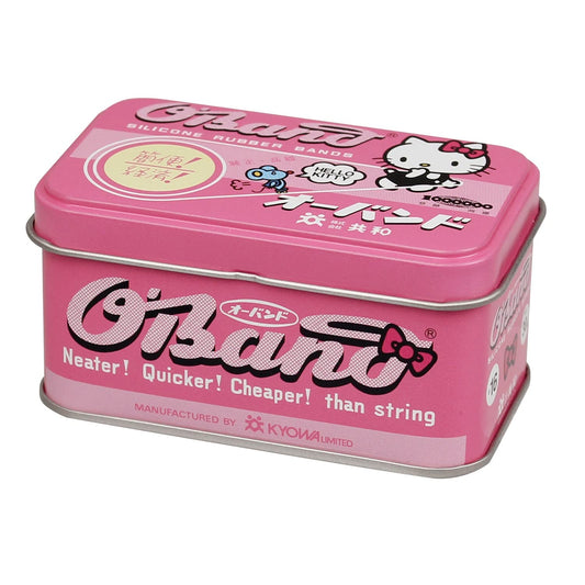 O-Band × Hello Kitty Pink Rubber Bands Tin Can