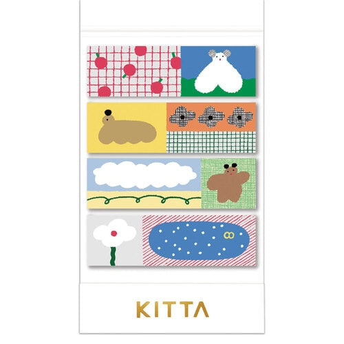 King Jim Easy-to-carry Masking Tape Washi Tape HITOTOKI KITTA BASIC