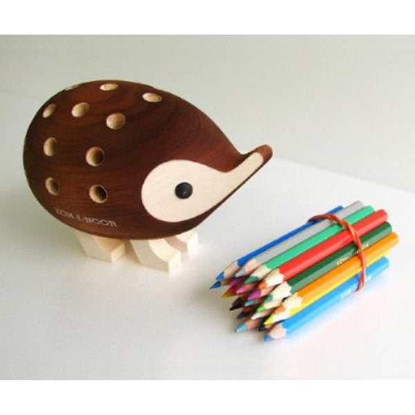 コイノア ハリネズミ色鉛筆スタンド(色鉛筆24色付)